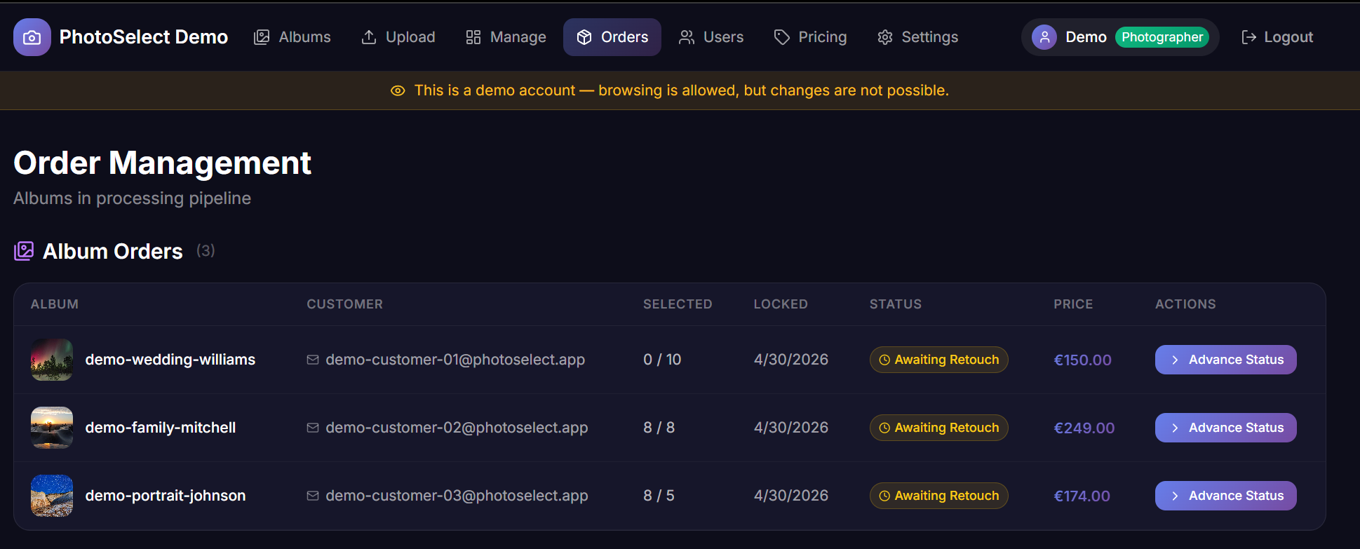 Order management